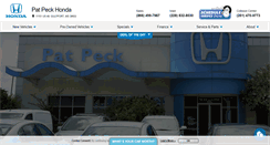 Desktop Screenshot of patpeckhonda.com